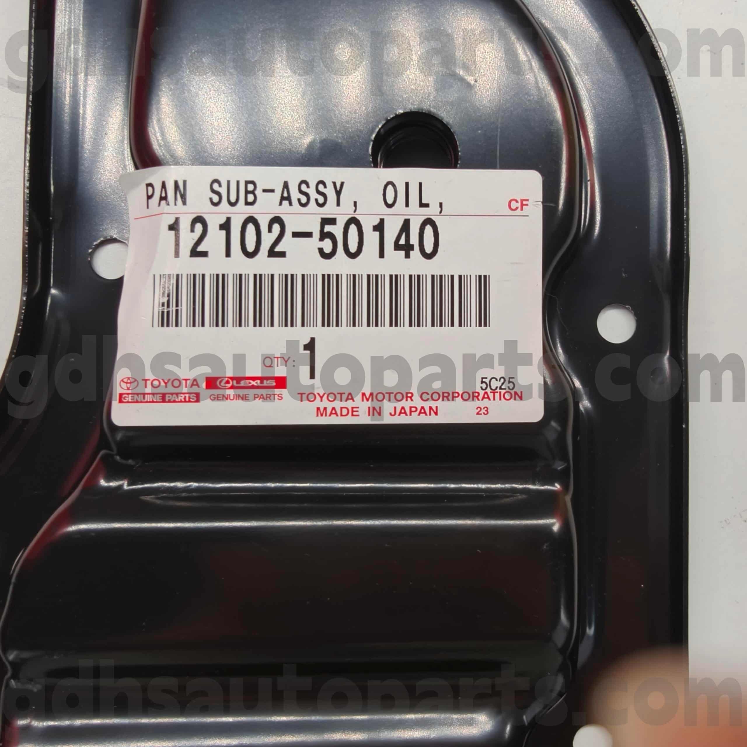 12102-50140 लँड क्रूझर चेसिस क्रमांक 2UZFE UZJ200 साठी टोयोटा अस्सल पार्ट्स ऑइल पॅन