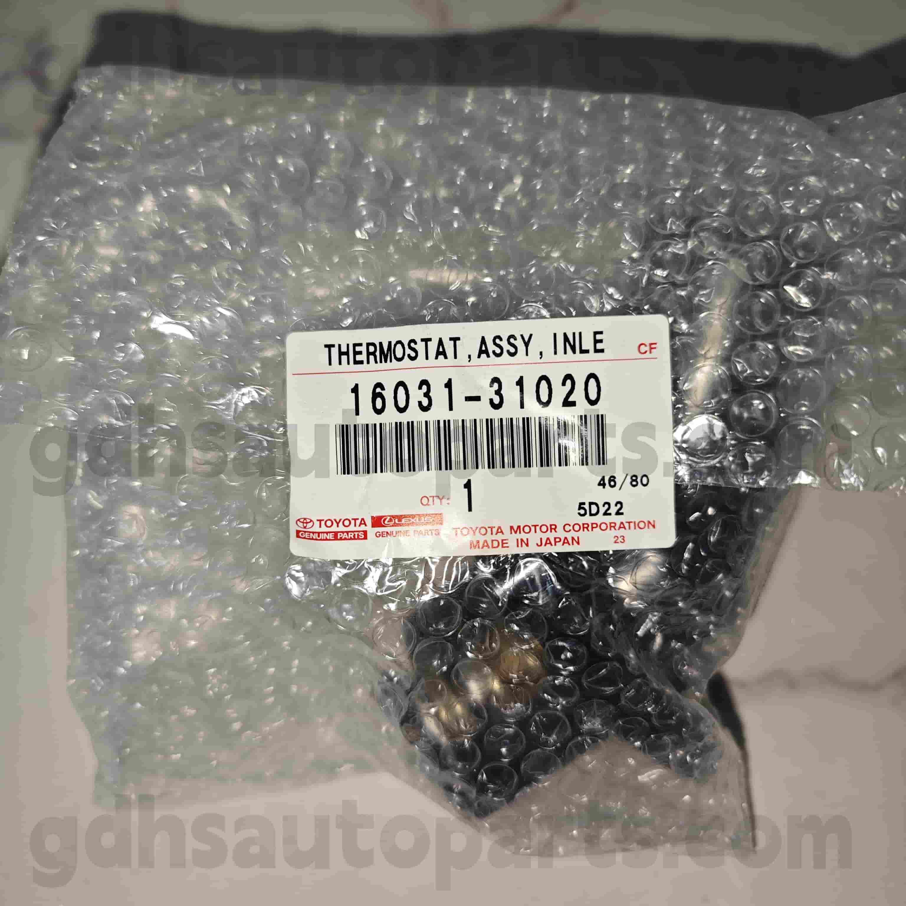 16031-31020 लेक्सस जीएस 30/35/35/43/460 साठी टोयोटा अस्सल भाग थर्मोस्टॅट 、 मुकुट/संकरित चेसिस क्र. 3grfe..grs202