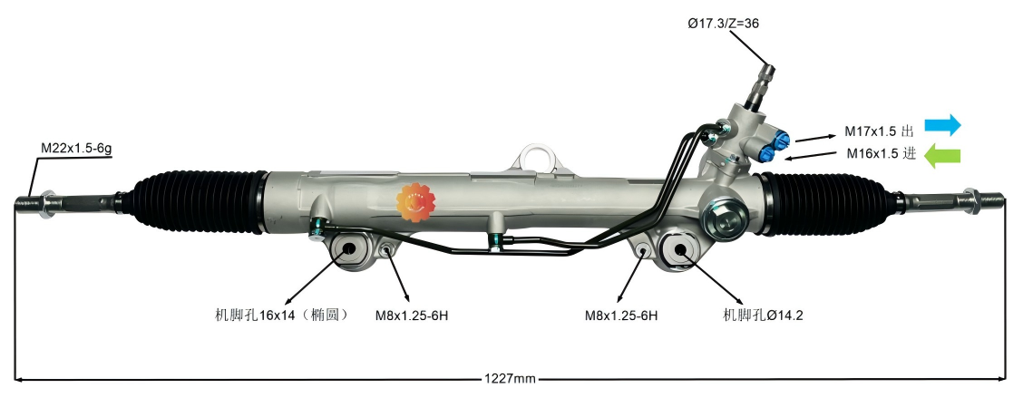 44200-60170 ऑटोमोटिव्ह स्टीयरिंग गियर